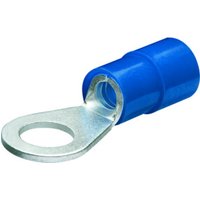 Knipex Kabelschuhe Ringform isoliert Schrauben Ø 5 mm Kabel 1,5-2,5 mm² AWG 15-13 blau von Knipex