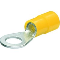 Knipex Kabelschuhe Ringform isoliert Schrauben Ø 6 mm Kabel 4,0-6,0 mm² AWG 11-10 gelb von Knipex