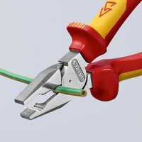Knipex Kraft-Kombizange isoliert mit Mehrkomponenten-Hüllen, VDE-geprüft Knipex Kraft-Kombizange isoliert mit Mehrkomponenten-Hüllen, VDE-geprüft von Knipex