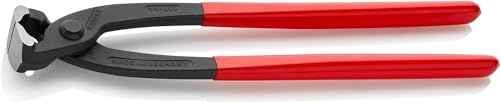 KNIPEX Monierzange (Rabitz- oder Flechterzange) mit Kunststoff überzogen schwarz atramentiert 280 mm, 99 01 280 von Knipex