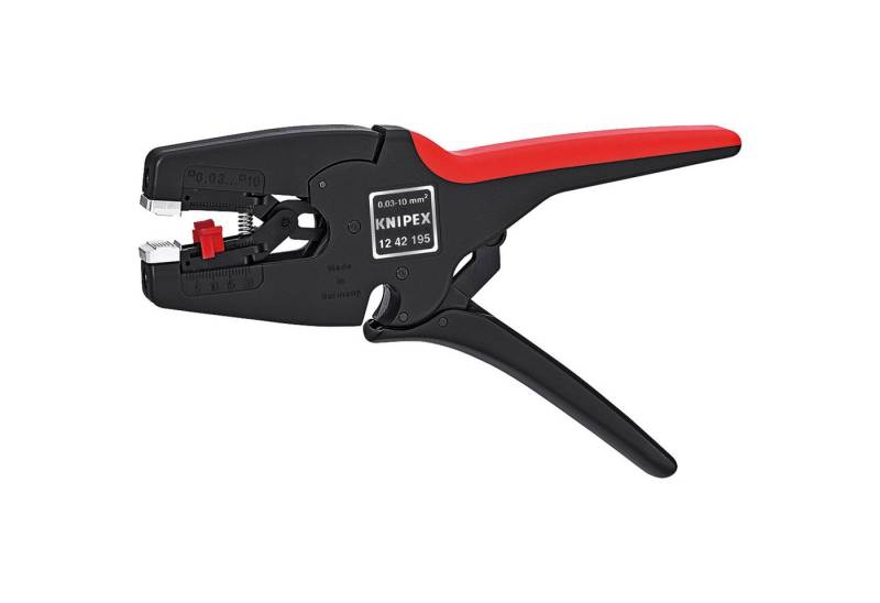 Knipex Multitool Abisolierzange MultiStrip 12 42 195 für Leiter PVC-Isolation. von Knipex