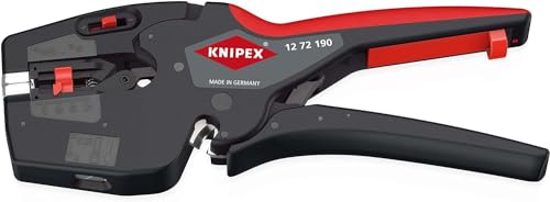 Knipex NexStrip Elektriker-Multiwerkzeug mit rutschhemmenden Kunststoff-Hüllen 190 mm 12 72 190 SB von Knipex