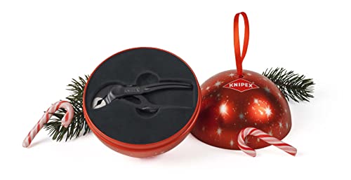 Knipex Originelle Geschenk-Idee: Mini-Wasserpumpenzange KNIPEX Cobra XS in festlicher Weihnachtskugel von KNIPEX