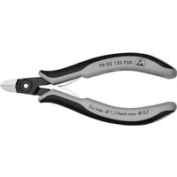 Knipex - Präzisions-Elektronik-Seitenschneider L.125mm Form 6 Facette nein pol.ESD von Knipex