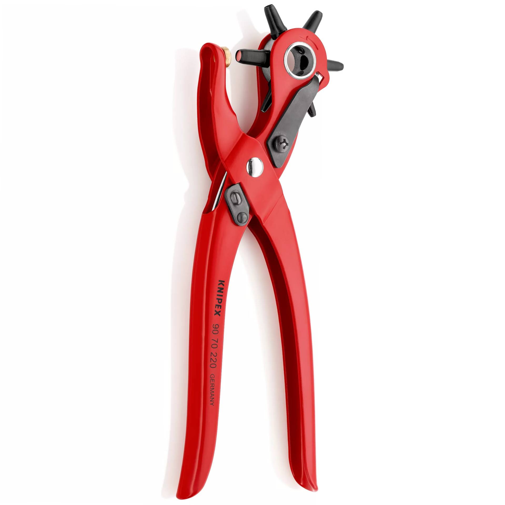 Knipex Revolverlochzange pulverbeschichtet rot 220 mm Knipex Revolverlochzange pulverbeschichtet rot 220 mm von Knipex