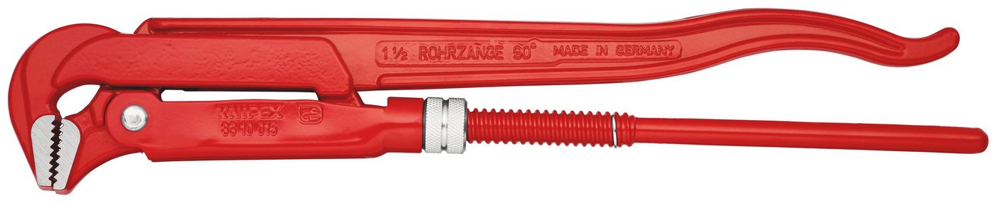 Knipex Rohrzange 83 10 015 Rohrzange 90° rot pulverbeschichtet 420 mm von Knipex