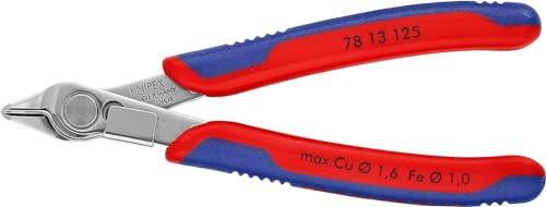 Knipex Electronic Super Knips® mit Mehrkomponenten-Hüllen 125 mm (SB-Karte/Blister) 78 13 125 SB von Knipex