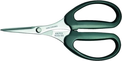 Knipex Schere für Fasern aus KEVLAR® verchromt, mit Kunststoff umspritzt 160 mm 95 03 160 SB von Knipex