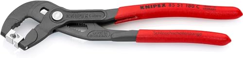 KNIPEX Schlauchschellenzange für Click-Schellen mit rutschhemmendem Kunststoff überzogen grau atramentiert 180 mm, 85 51 180 C KNIPEX Schlauchschellenzange für Click-Schellen mit rutschhemmendem Kunststoff überzogen grau atramentiert 180 mm, 85 51 180 C von KNIPEX