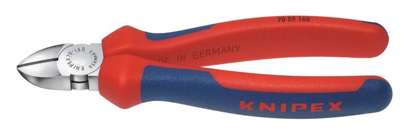 Knipex Seitenschneider, Verchromt 125 mm mit Mehrkomponenten-Griff Knipex Seitenschneider, Verchromt 125 mm mit Mehrkomponenten-Griff von Knipex