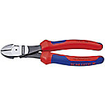 Knipex Seitenschneider 74 02 180 Chrom Vanadium Stahl 180 mm Blau, Rot von Knipex