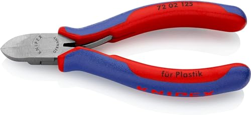 Knipex Seitenschneider für Kunststoff mit Mehrkomponenten-Hüllen 125 mm 72 02 125 von Knipex