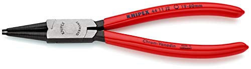 KNIPEX Sicherungsringzange für Innenringe in Bohrungen auf SB-Karte mit Kunststoff überzogen schwarz atramentiert 320 mm, 44 11 J4 SB von KNIPEX