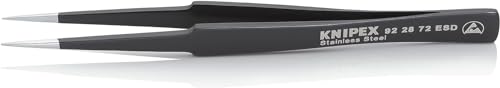 KNIPEX Universalpinzette ESD Glatt Mattiert 130 mm, 92 28 72 ESD von KNIPEX