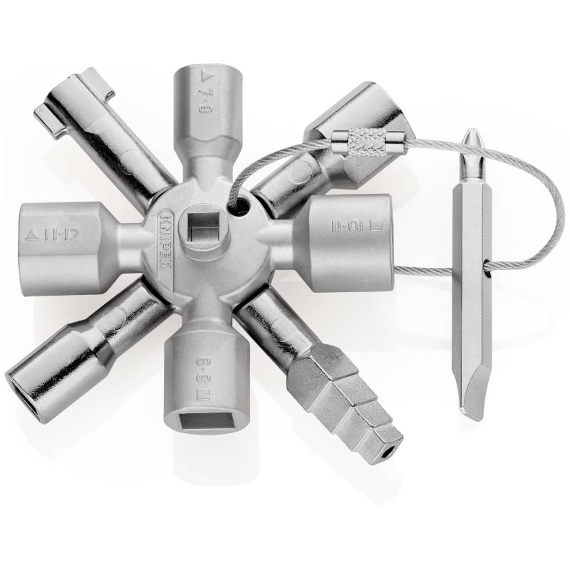 Knipex Universalschlüssel 'TwinKey®' für gängige Absperrsysteme 92 mm von Knipex