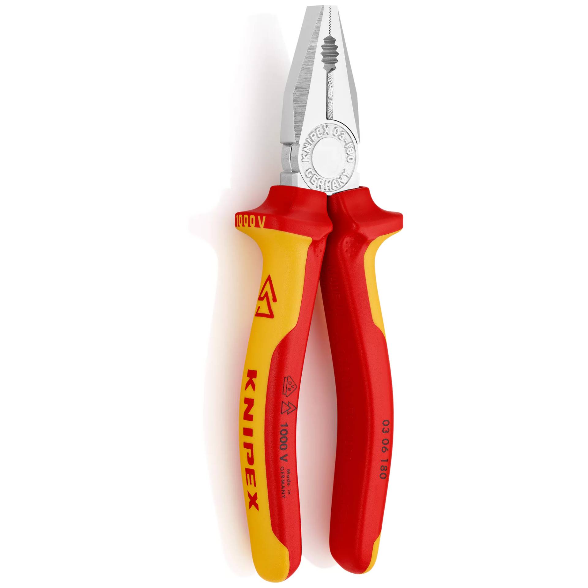 Knipex VDE-Kombizange verchromt 180 mm Knipex VDE-Kombizange verchromt 180 mm von Knipex