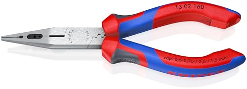 KNIPEX Verdrahtungszange auf SB-Karte mit Comfort-Griffen schwarz atramentiert 160 mm, 13 02 160 SB KNIPEX Verdrahtungszange auf SB-Karte mit Comfort-Griffen schwarz atramentiert 160 mm, 13 02 160 SB von KNIPEX