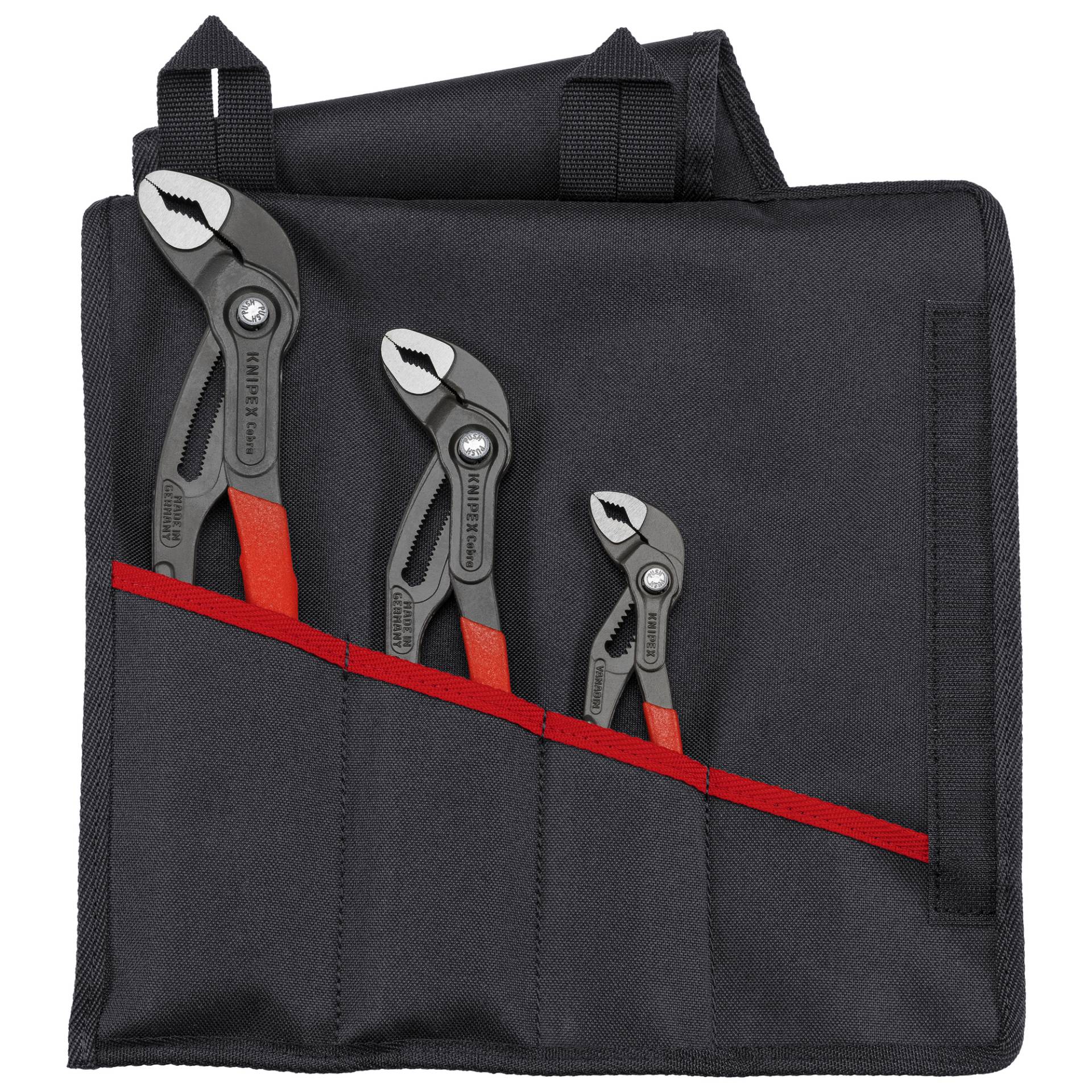 Knipex Wasserpumpenzangen-Set 'Cobra' schwarz/rot 3-teilig Knipex Wasserpumpenzangen-Set 'Cobra' schwarz/rot 3-teilig von Knipex
