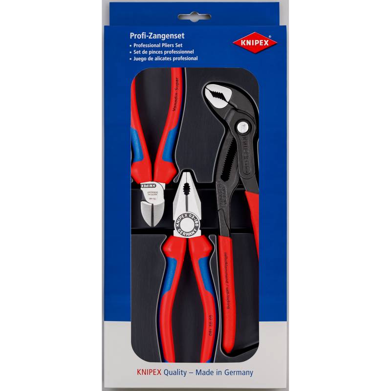Knipex Werkzeug-Set rot/blau 370 mm 3-teilig von Knipex
