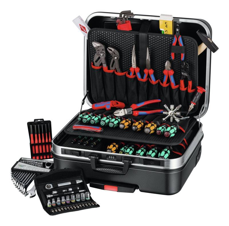 Knipex Werkzeugkoffer (79 St), Werkzeugsortiment BIG Basic Move Mechanik von Knipex