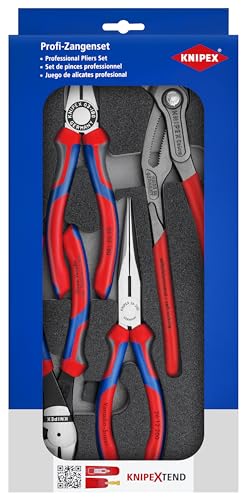 KNIPEX Zangen-Set, 4-teilig, in Schaumstoffeinlage für Werkbank / Werkstattwagen, 335 x 33 x 165 mm, Zangenset, Werkzeugset, 00 20 01 V15 KNIPEX Zangen-Set, 4-teilig, in Schaumstoffeinlage für Werkbank / Werkstattwagen, 335 x 33 x 165 mm, Zangenset, Werkzeugset, 00 20 01 V15 von Knipex