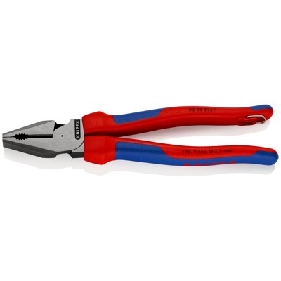 Kraft-Kombizange 02 02 225 T BK poliert Mehrkomponenten mit Öse 225mm von Knipex