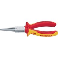Langbeckzange Gesamt-L.160mm Form 3 Kopf verchr.lang, rd.VDE 2K-Hülle KNIPEX von Knipex
