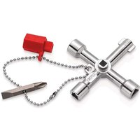 TwinKey Schaltschrankschlüssel für gängige Schränke und Absperrsysteme, Länge: 00 11 03 76mm - Knipex von Knipex