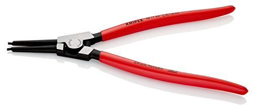 KNIPEX Sicherungsringzange für Außenringe auf Wellen mit Kunststoff überzogen schwarz atramentiert 320 mm, 46 11 A4 von KNIPEX