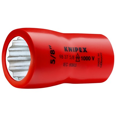 Steckschlüsseleinsatz 98 37 9/16" Dopp.6kt i. IEC 60900 3/8" SW9/16x47mm von Knipex