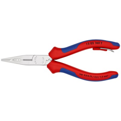 Verdrahtungszange 13 05 160 T verchromt Mehrkomponenten mit Öse 160mm von Knipex