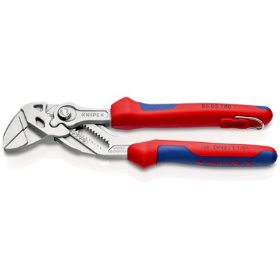 Zangenschlüssel 86 05 180 T verchromt Mehrkomponenten mit Öse 180mm von Knipex