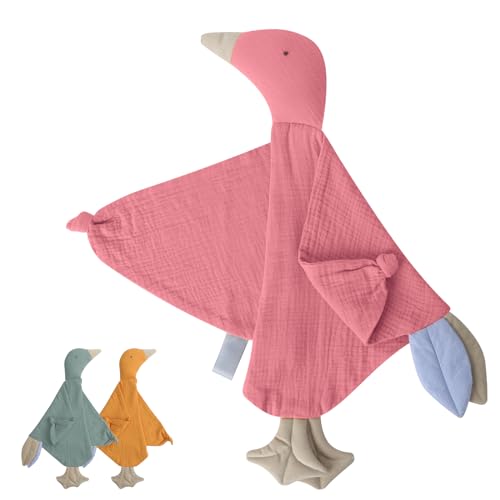 Knirose Schmusetuch Baby Schnuffeltuch Kuscheltuch für Neugeborene Schmusetücher zum Kuscheln für Babys und Kleinkinder ab 0+ Monaten (Rosa) von Knirose