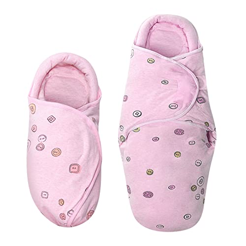 Knirose Pucksack Baby 0-3 Monate + 3-6 Monate Baby Pucktuch Decke für Neugeborene mit Kopfschutz und Kopfstützung, Swaddle Puckdecke, Rosa Knirose Pucksack Baby 0-3 Monate + 3-6 Monate Baby Pucktuch Decke für Neugeborene mit Kopfschutz und Kopfstützung, Swaddle Puckdecke, Rosa von Knirose