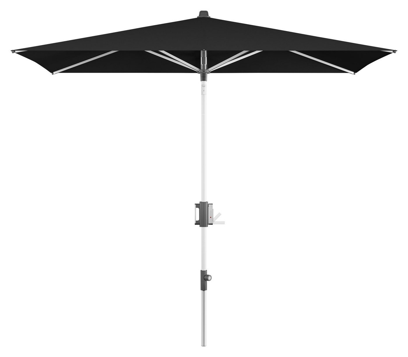 Knirps® Sonnenschirm APOLL, H 252 cm, Aluminium, Schwarz, Neigbar, LxB: 165,00x260,00 cm, Höhenverstellbar, Polyesterschirm, ohne Schirmständer von Knirps®