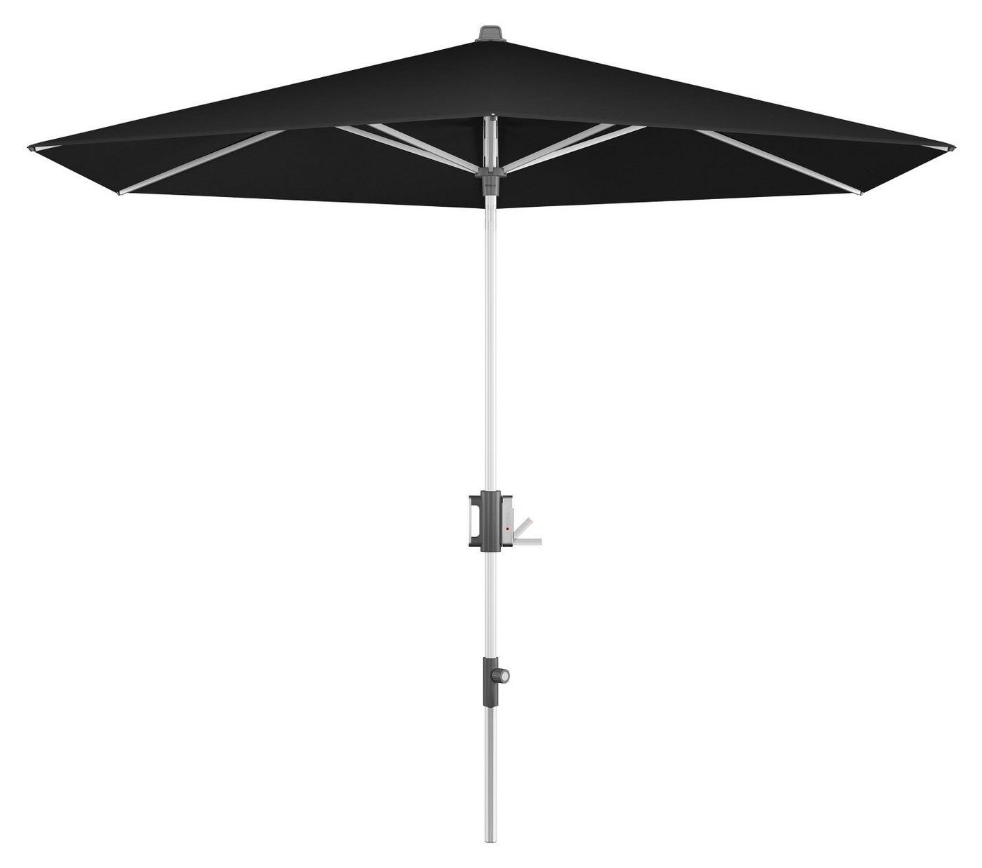 Knirps® Sonnenschirm APOLL, Schwarz, Ø 290 cm, Aluminium, Neigbar, Höhenverstellbar, Polyesterschirm von Knirps®