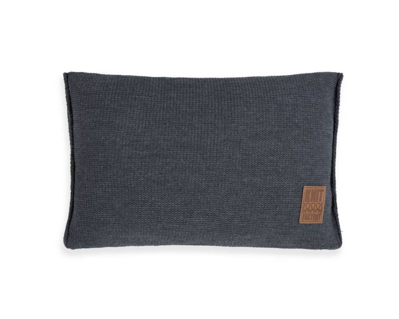 Knit Factory Dekokissen Knit Factory Uni Kissen Anthrazit - 60x40 Knit Factory Dekokissen Knit Factory Uni Kissen Anthrazit - 60x40 von Knit Factory