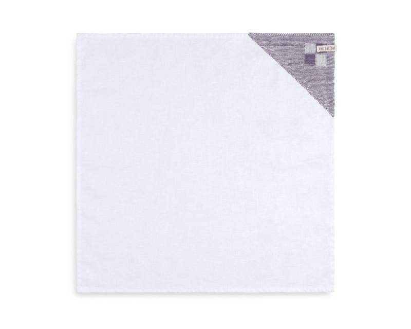 Knit Factory Geschirrtuch Block Geschirrtücher 65x65 cm Kariert Beige,Lila von Knit Factory