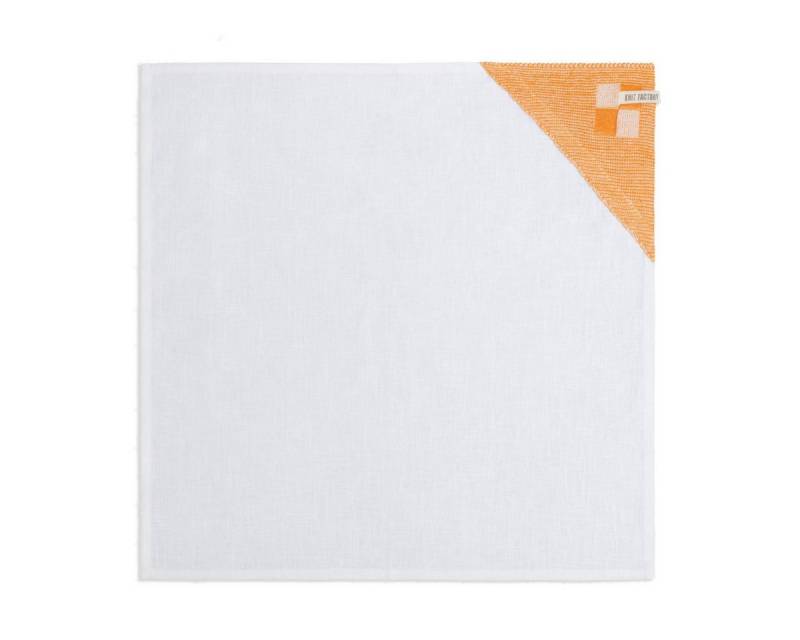Knit Factory Geschirrtuch Geschirrtuch Block Ecru/Orange, (1-tlg) von Knit Factory