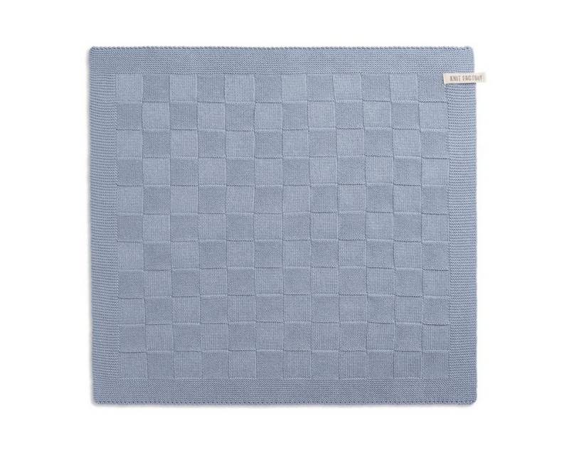 Knit Factory Geschirrtuch Uni Küchenhandtücher 50x50 cm Glatt Grau, aus 100% Baumwolle, Premium-Qualität - Vielfältig einsetzbares von Knit Factory