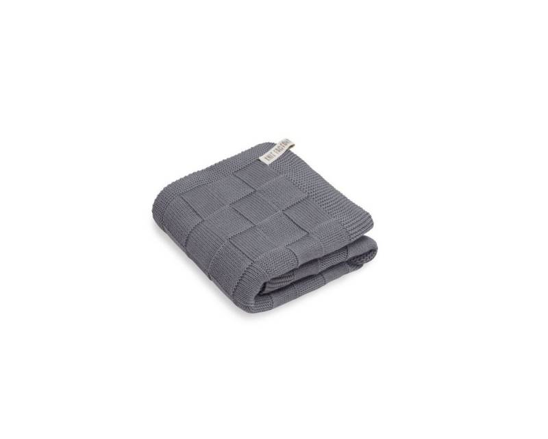 Knit Factory Handtuch Ivy Tücher 50x100 cm Grau, Baumwolle (1-St), Handtuch Frottetuch von Knit Factory
