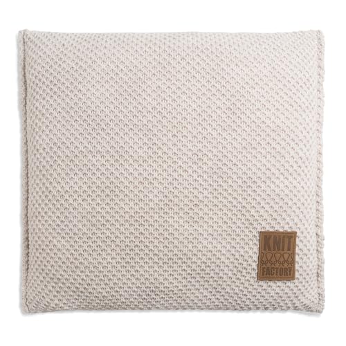 KNIT FACTORY - Lynn Kissen - Beige - 50x50 cm von KNIT FACTORY