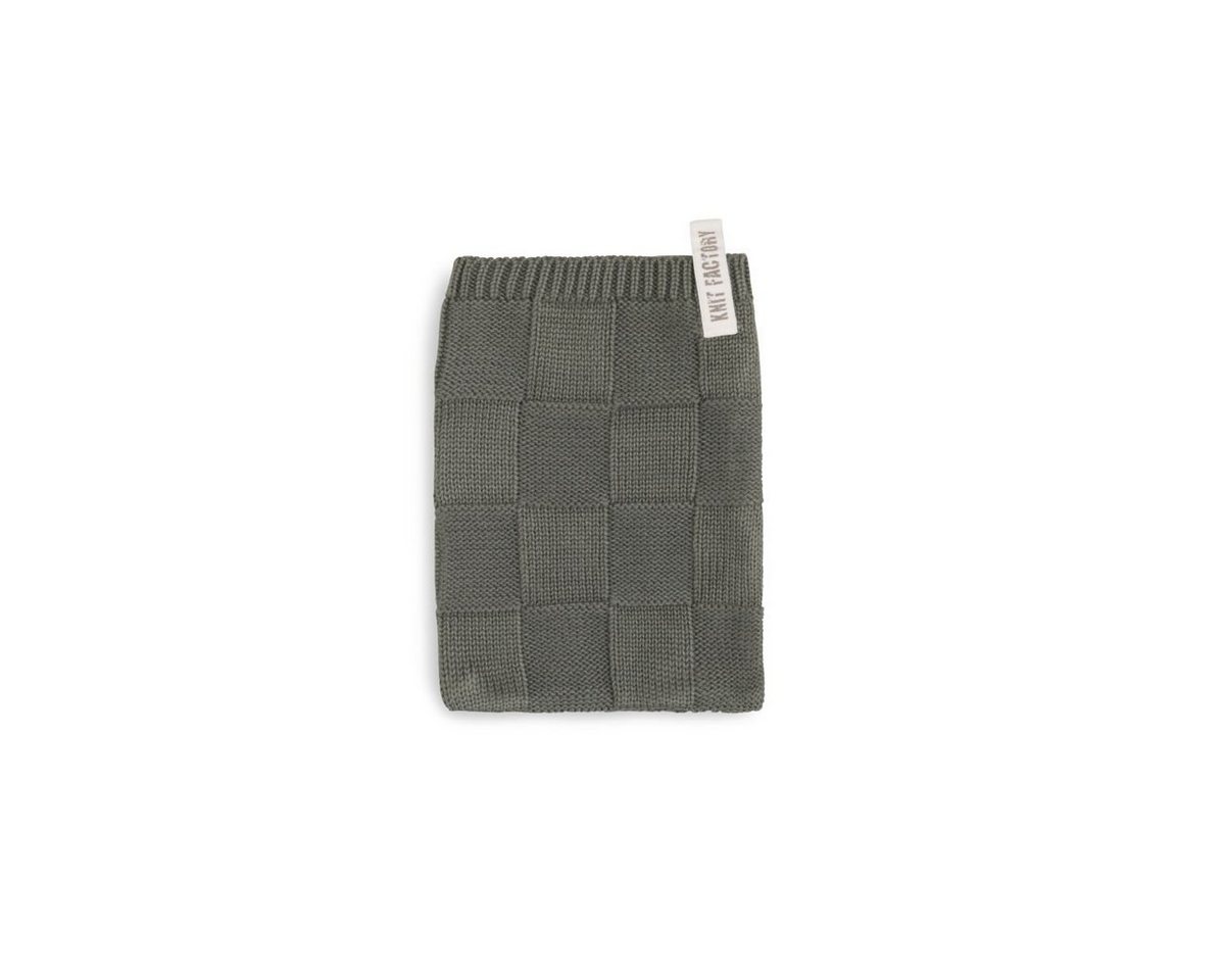 Knit Factory Waschhandschuh Ivy Waschlappen 12x24 cm Grün, Baumwolle (Spar-Set, 1-St) von Knit Factory