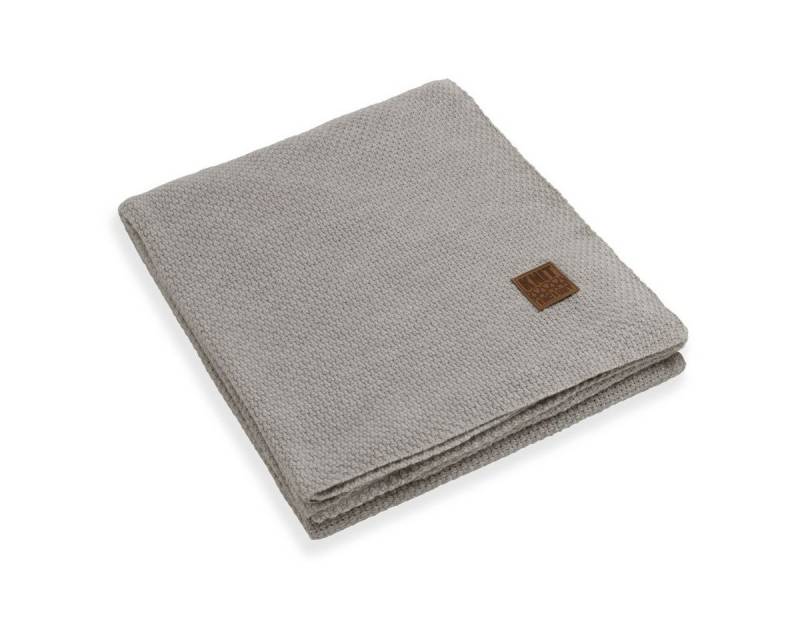 Wolldecke Jesse Plaid XL Iced Clay 195x225 195x225 cm, Knit Factory, Tagesdecke Kuscheldecke Decke Wohndecke von Knit Factory