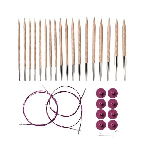 Knit Picks Options Wood bare Stricknadel-Set â€“ US 4-11 (Sunstruck) von Knit Picks