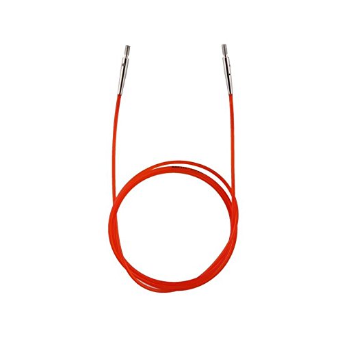 KnitPro Seile neu (farbig/Color) für Nadelspitzen, Endkappen + Schlüssel (76 cm Seillänge für eine Gesamtlänge von 100 cm) von KnitPro