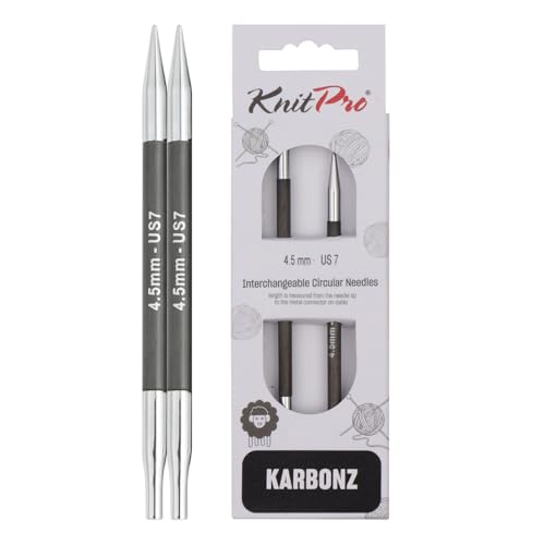 KnitPro KP41326 Spezial-Rundnadeln, auswechselbar, Holz, Schwarz/Silber, 4.50 mm KnitPro KP41326 Spezial-Rundnadeln, auswechselbar, Holz, Schwarz/Silber, 4.50 mm von KnitPro