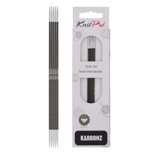 Karbonz-Nadelspiel, Stärke 2,0mm; (Länge 15cm) - Neuheit!!! Hi-Tech aus Karbonfasern!!! von KnitPro