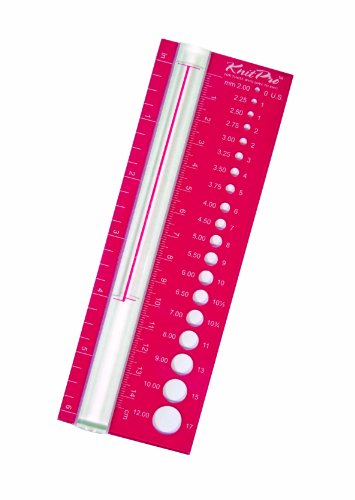 KnitPro 10701 Nadelschablone Lupe rosa, 1-Pack von KnitPro