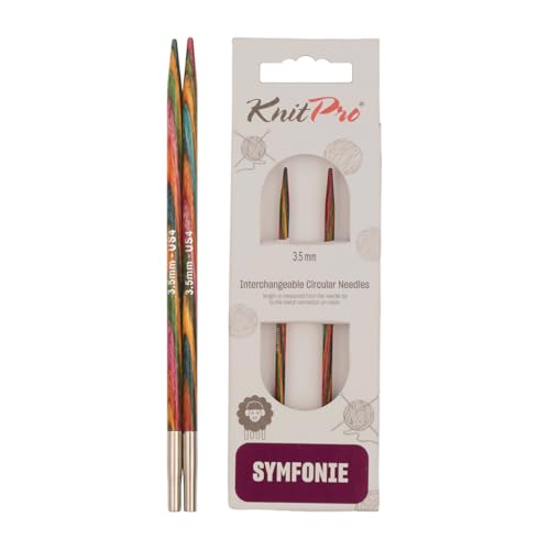 KnitPro 20422 wechselbare Nadelspitzen Symfonie Holz kurz, 3,50 mm von KnitPro